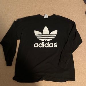 *VINTAGE* black long sleeve mens t shirt